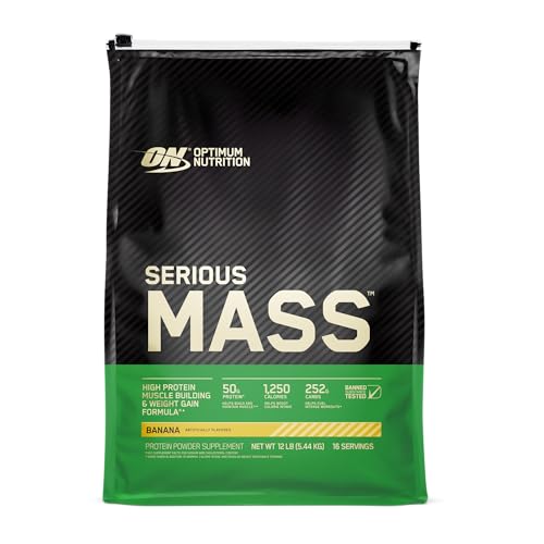 Optimum Nutrition Serious Mass Weight Gainer Protein Powder, Vitamin C, Zinc 