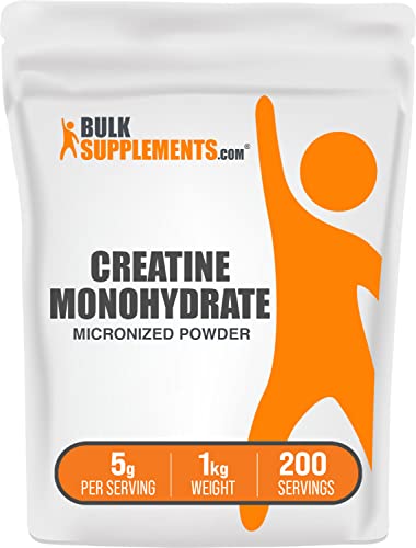 BulkSupplements Micronized Creatine Monohydrate Powder (1 kilogram)