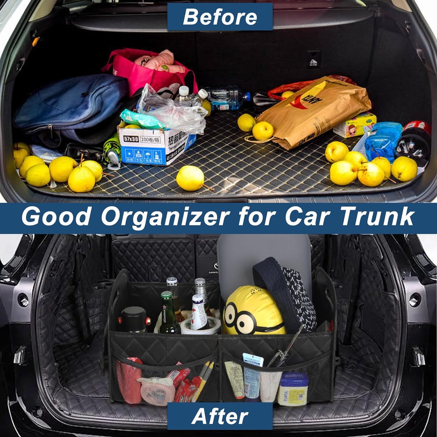 Deosk Car Trunk Organizer for SUV, Car Organizers and Storage with 6 Pocket