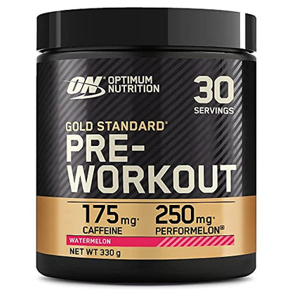 Optimum Nutrition Gold Standard Pre Workout Watermelon Flavoured Powder, 330g