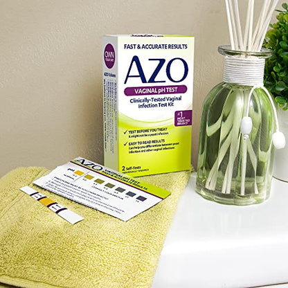 AZO Vaginal pH Test Kit, Clinically-Tested Vaginal Infection Test Kit, Fast & Accurate Results