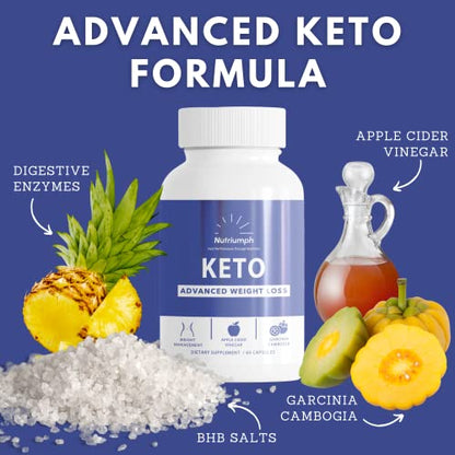 Nutriumph Keto BHB exogenous ketones | Keto Diet Pills | Advanced Ketone Supplement