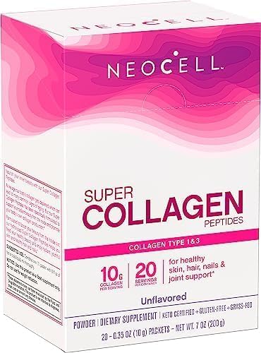 NeoCell Super Collagen Peptides, 10 g Collagen/Single-Serve Packet; Keto Certified