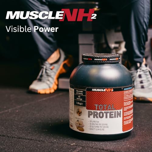 Muscle Nh2 Total Protein, Whey Protein Powder with Creatine Monohydrate and Glutamine Muscle Growth