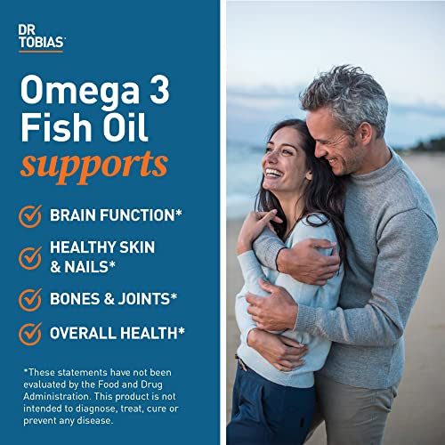 Dr. Tobias Omega-3 Fish Oil, Triple Strength, Supports Brain & Heart Health, 2000 mg