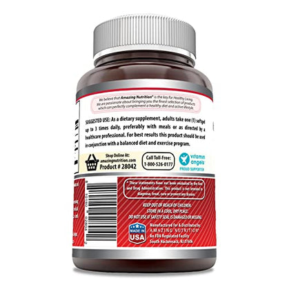 Amazing Formulas CLA | Conjugated Linoleic Acid Supplement | 1250 Mg | 120 Softgels