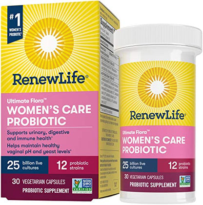 Renew Life Women’s Probiotic - Ultimate Flora Probiotic Women's Care, Shelf Stable 