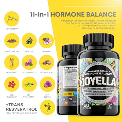 Womens Hormone Balance Supplement for Mood Swings, Hot Flashes Menopause Relief