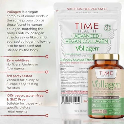 Vollagen® Advanced Vegan Collagen - 18 Amino Acid Complex in Ratio of Collagen