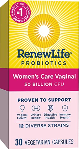 Renew Life Women's Probiotic Capsules, 50 Billion CFU Guaranteed, Supports pH Balance