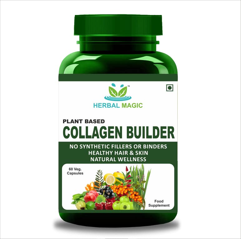 Herbal Magic's Pure & Natural Blend - Collagen Builder Capsules x 60 - Made from 17 Fruits