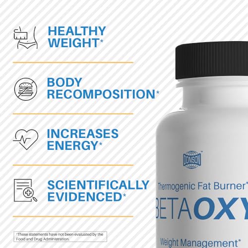 BetaOxy Fat Burner & Appetite Suppressant and Weight Loss Supplement Pills for Women