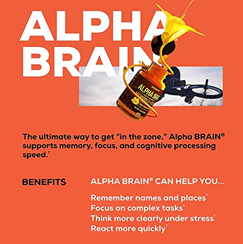 ONNIT Alpha Brain (120ct) - Over 1 Million Bottles Sold - Premium Nootropic Brain Sup