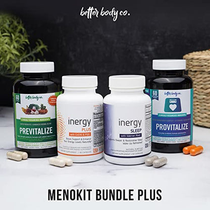 Better Body Co. Menokit Plus Bundle - Natural Probiotic & Herbal Menopause Support