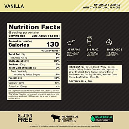 Optimum Nutrition Gold Standard 100% Whey Protein Powder 4.8 (Packaging May Vary)