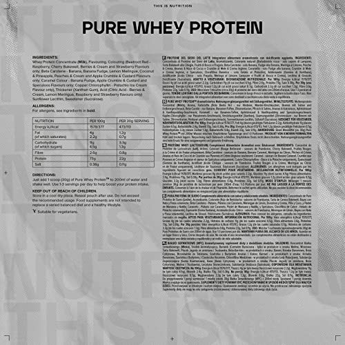 Bulk Pure Whey Protein Powder Shake, Pistachio Ice Cream, 1 kg