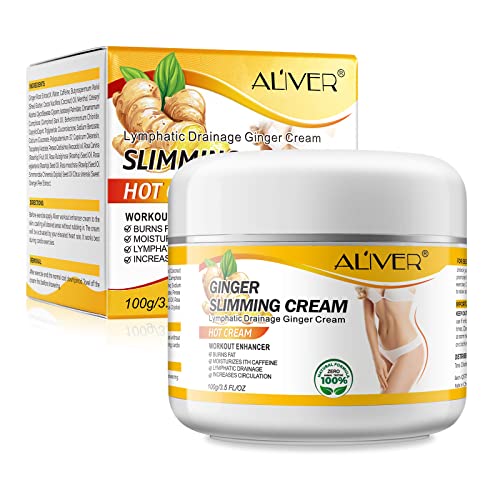 ALIVER Fat Burning Cream Lose Weight Fast for Women, Ginger Slimming Hot Cream That