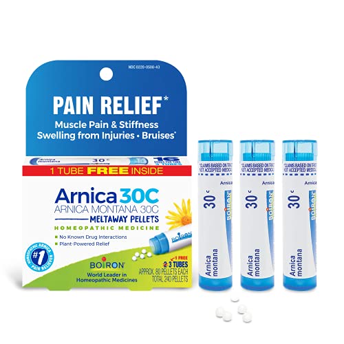 Boiron Arnica Montana 30C Homeopathic Medicine for Relief from Muscle Pain, Muscle Stiffness, Swelling