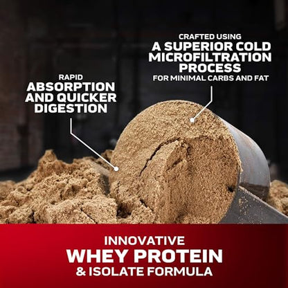 Muscletech Whey Protein Powder (Cookies & Cream, 5LB) - Nitro-Tech Whey Protein