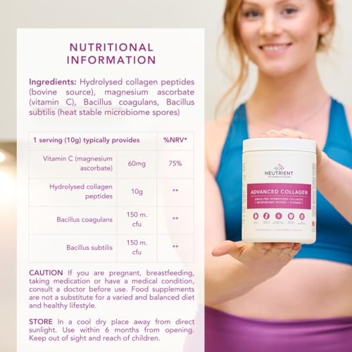 Neutrient™ Advanced Collagen Powder Supplement, Hydrolyzed Collagen Peptides