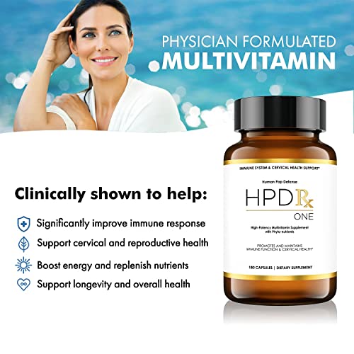 HPD Rx ONE Immunity Boost Multivitamin HPV Supplements for Women and Men, Pack of 6