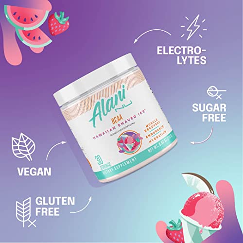 Alani Nu Breezeberry Pre Workout and BCAA Hawaiian Shaved Ice Post Workout Powder Bundle | L-Theanine, Beta-Alanine, Citrulline | Branch Chain Essential Amino Acids | 30 Servings per Container