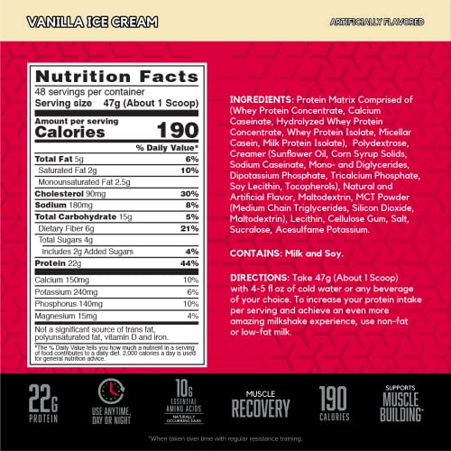 BSN SYNTHA-6 Whey Protein Powder with Micellar Casein, Milk Protein Isolate Powder