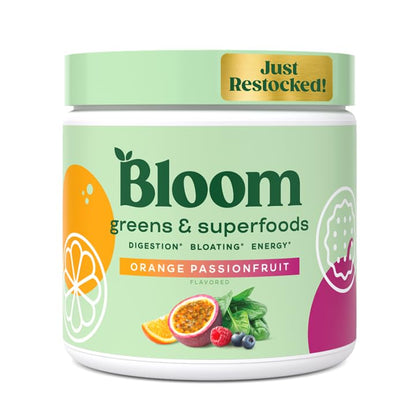 Bloom Nutrition Greens and Superfoods Powder for Digestive Health, Greens Powder 