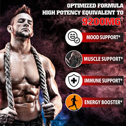 agobi Herbal Test Support for Male Supplement - Support Efficiency, Speed, Strength