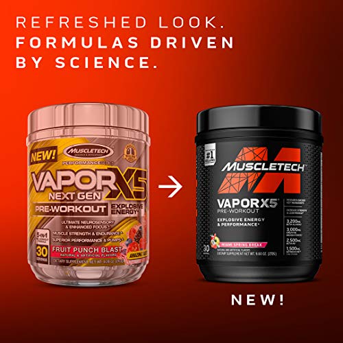 Pre Workout Powder | MuscleTech Vapor X5 | Pre Workout Powder for Men & Women