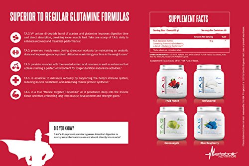 Metabolic Nutrition, TAG, Trans Alanyl Glutamine, 100% L-Glutamine Peptide Powder