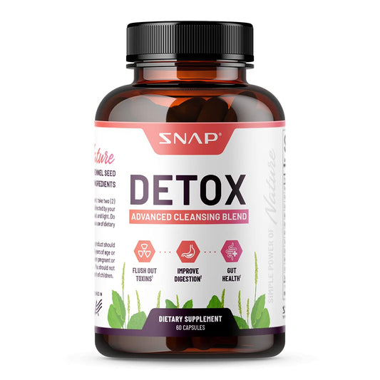 Snap Supplements Detox Cleanse Capsules - Advanced Blend for Full Body Detox & Cleans