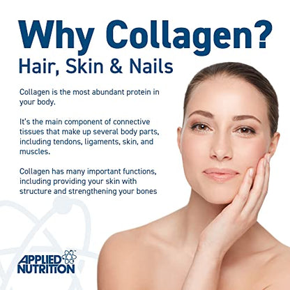 Applied Nutrition Marine Hydrolysed Collagen Powder from Wild Salmon - Protein for Health, Skin, Hair, Nails, Bones, Muscle & Joints