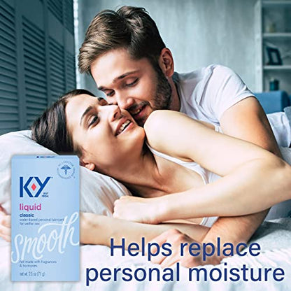 K-Y Liquid Personal Water Based Lubricant, 2.5 oz