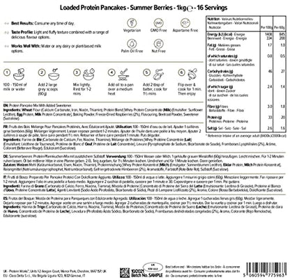 Protein Works - Loaded Protein Pancake Mix | Premium Pancake Mix | High Protein Pancakes