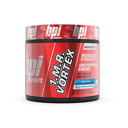 BPI Sports 1.M.R. Vortex Pre-Workout Powder, Blue Raz, 5.3 Ounce