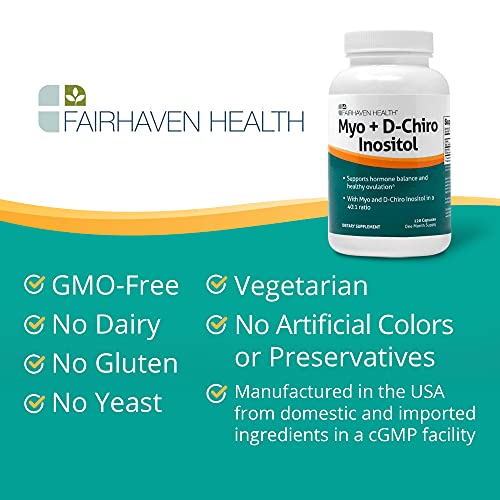 Fairhaven Health Myo-Inositol and D-Chiro Inositol Supplement | 40:1 Ratio | Female