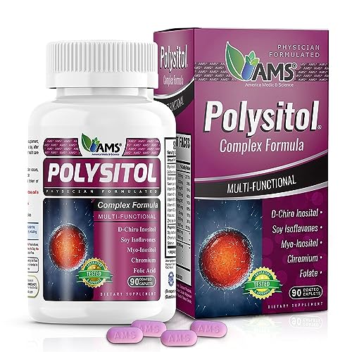 America Medic & Science PolySitol (90 Caplets) Natural PCOS Supplements for Women