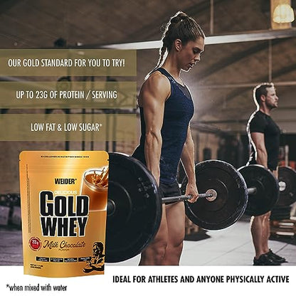 Weider Gold Whey (500g) Milk Chocolate Flavour. Ultrafiltrated Proteins from 100% Whey Protein