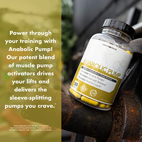 Anabolic Pump, Advanced Pump Formula, Increase Muscle Pumps*, Maximize Nutrient Delivery* (90 Capsules)