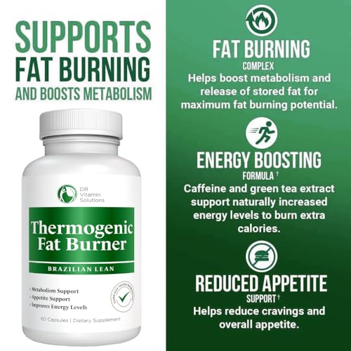 Dr Vitamin Thermogenic Fat Burner Brazilian Lean, Weight Loss Vitamins, Waist Trimmer