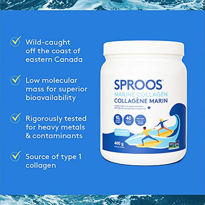 SPROOS - Marine Collagen - Beverage Powder - Hydrolised Collagen Peptides