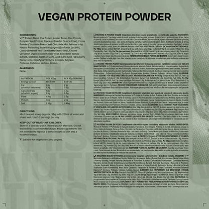 Bulk Vegan Protein Powder, Chocolate Mint, 2.5 kg, Packaging May Vary