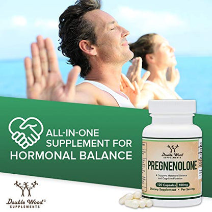 Pregnenolone 100mg per Serving (Converted to Progesterone to Boost Progesterone