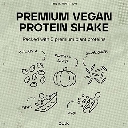 Bulk Gourmet Vegan Protein Powder, Strawberry, 700 g