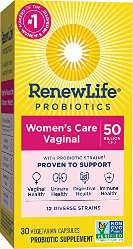 Renew Life Women's Probiotic Capsules, 50 Billion CFU Guaranteed, Supports pH Balance