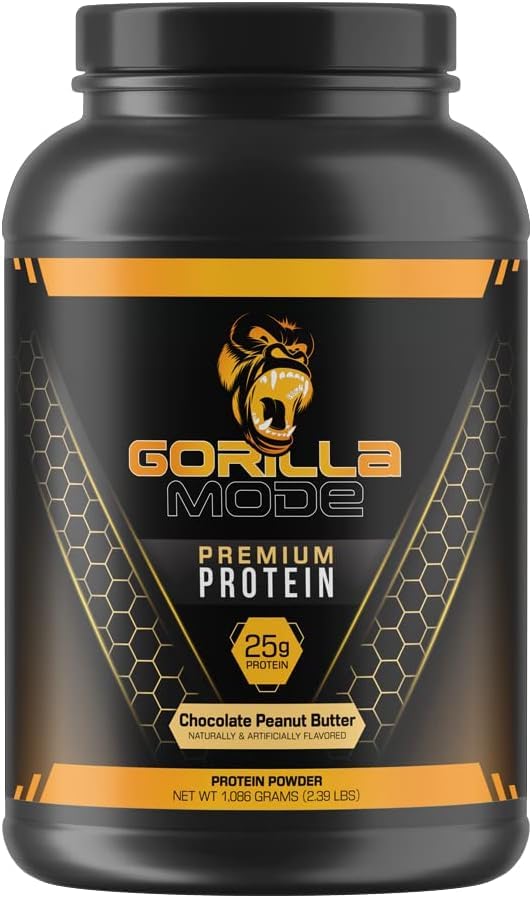 Gorilla Mode Premium Protein - Chocolate Peanut Butter / 24 Grams of Protein/Recover 