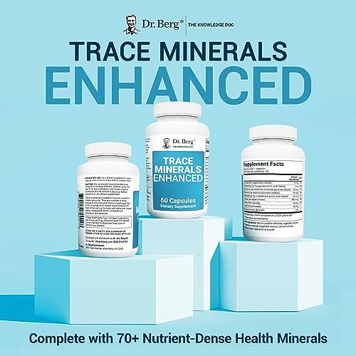 Dr. Berg Trace Minerals Enhanced Complex - Complete with 70+ Nutrient-Dense Health