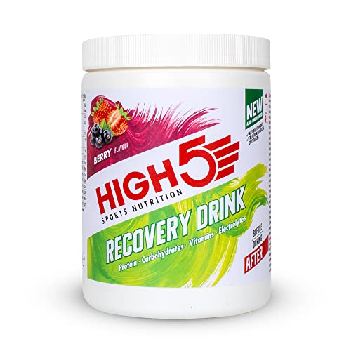 HIGH5 Recovery Drink | Whey Protein Isolate | Promotes Recovery | (Berry, 450g)