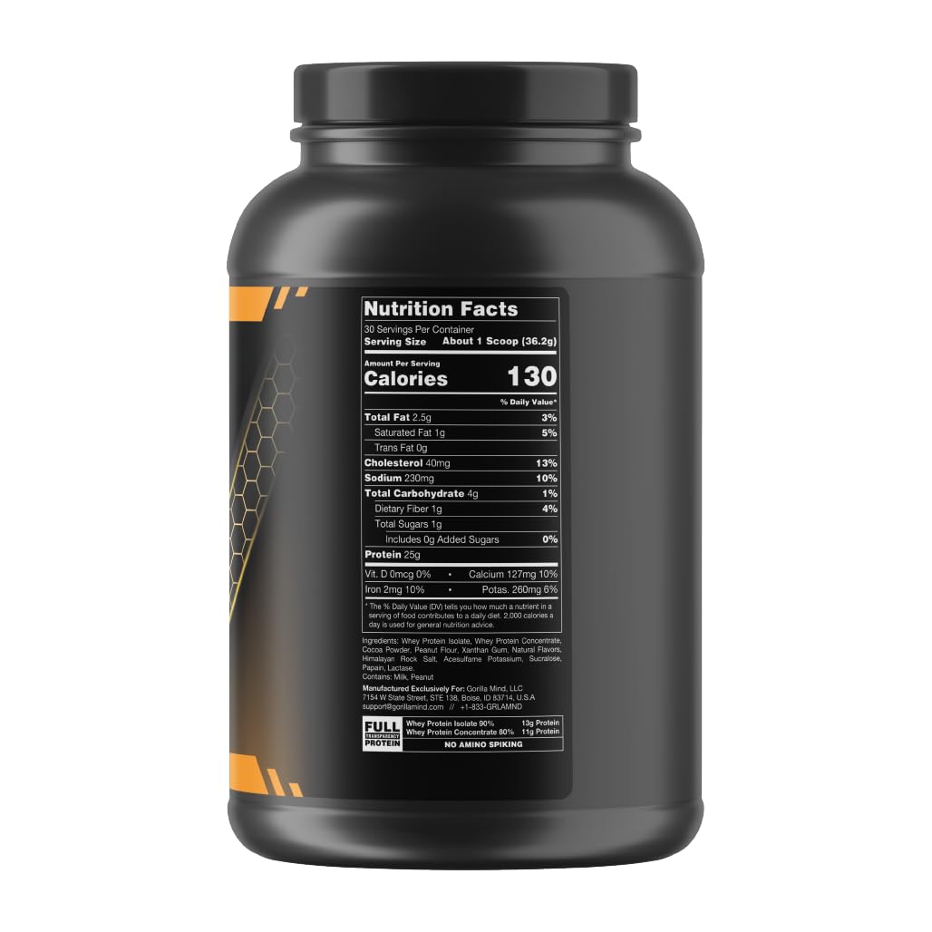 Gorilla Mode Premium Whey Protein - Chocolate Peanut Butter / 25 Grams of Whey